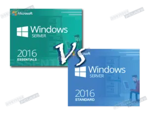 Windows server 2016 essentials vs standard