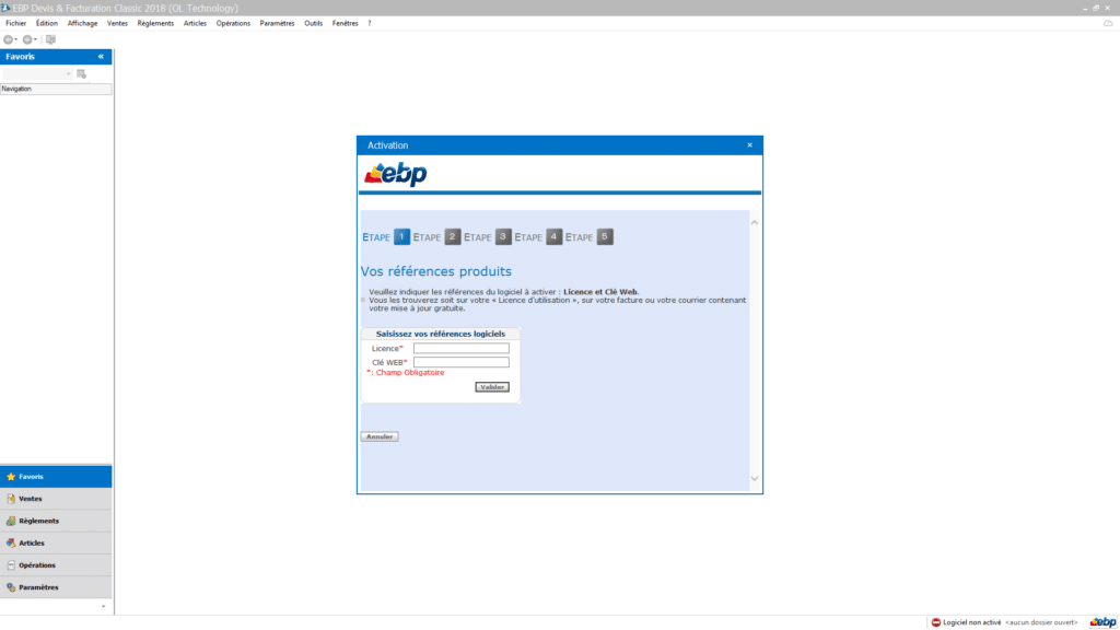 Activer Ma Licence De Mon Logiciel Ebp Boutique Pcland