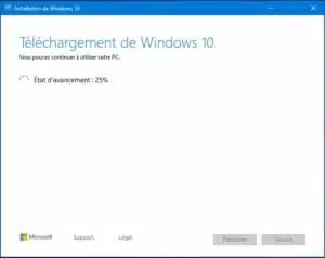 mise à jour manuelle Windows 10 versions 1903