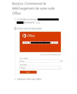 Où entrer votre clé de produit Office ?