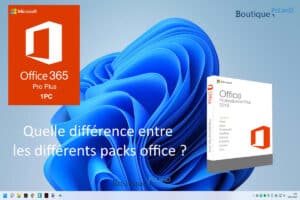 Quelle différence entre les différents packs office ?