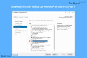 Comment installer radius sur Microsoft Windows server ?