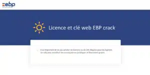 Licence et clé web EBP crack